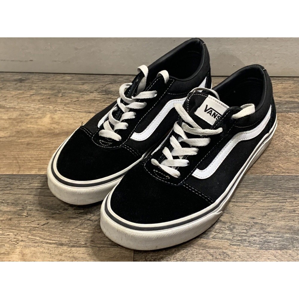 Vans Kids Black and White Sneakers